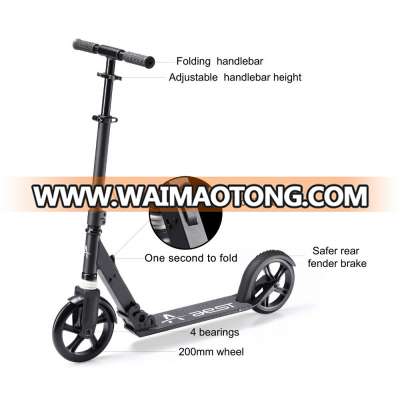 AEST A80 (1" to fold) adult foldable kick scooter big wheel 200mm